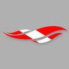 DUI - DIVE FLAG WAVE WINDOW STICKER