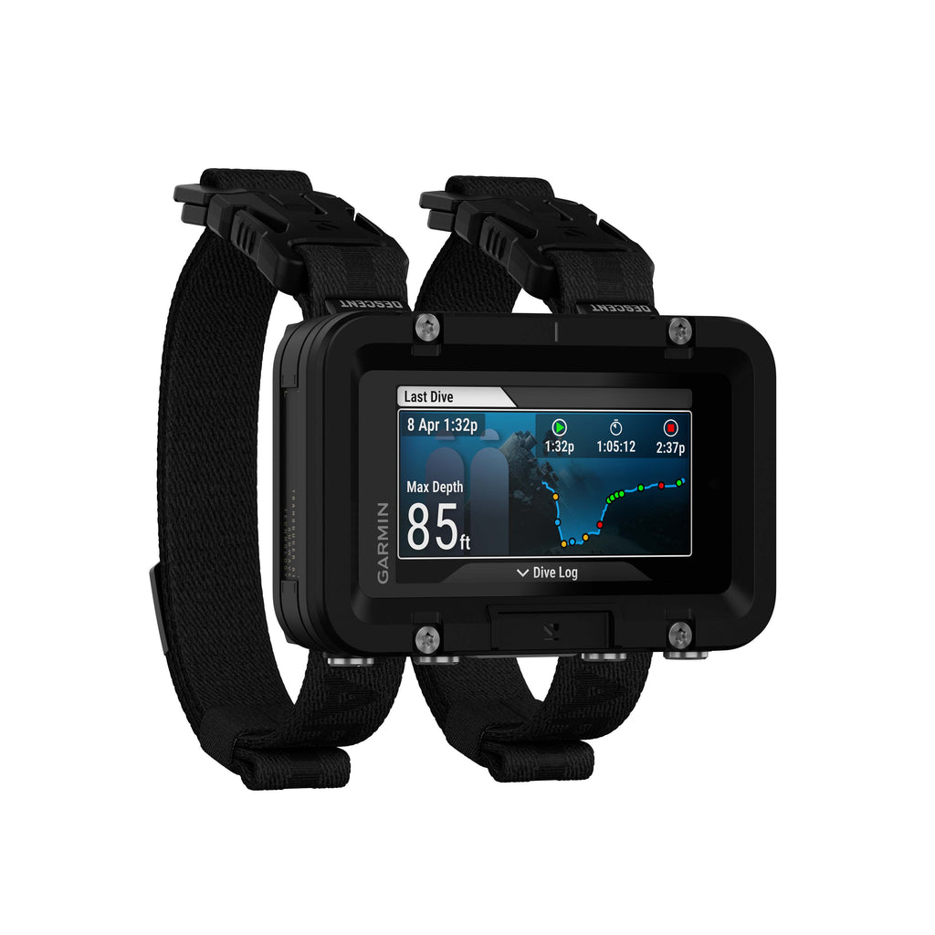 side view of garmin descent™ x50i dive computer available at paragon dive store