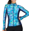 Spacefish Army - Full Zip Up Turtle Tie Dye Rash Guard