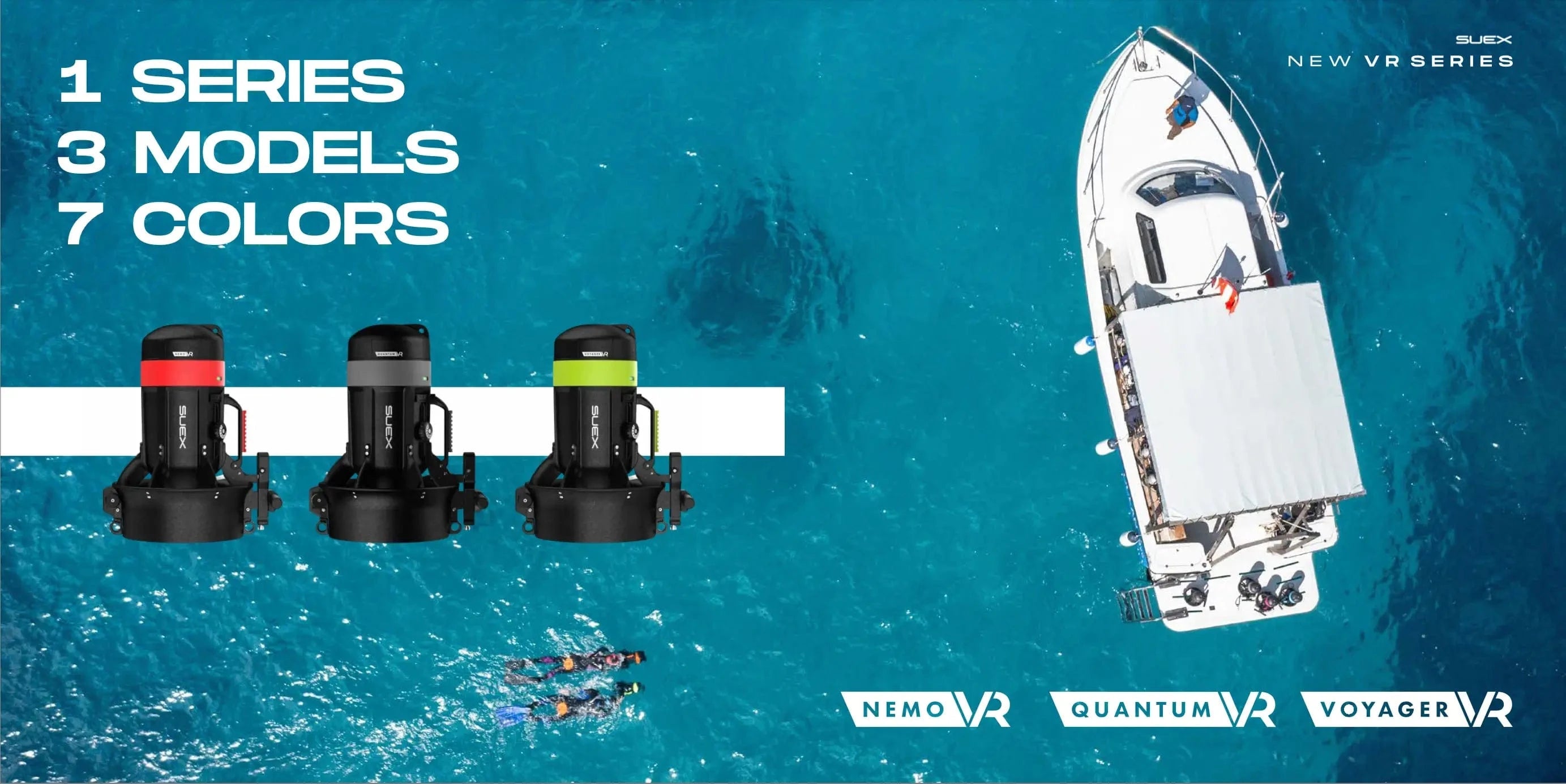 1 Series underwater drone models, 7 colors